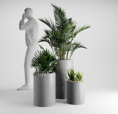 Vaze din Beton Handmade